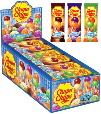 Карамель Chupa Chups Двойная Порция, 16,8г, 24шт