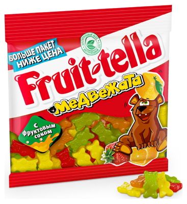 Мармелад жевательный Fruittella Медвежата, 150г