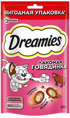 Лакомство для кошек Dreamies Говядина 140г