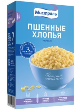 Хлопья Мистраль Пшенные, 400 г