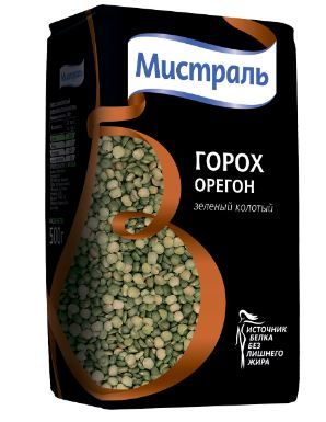 Горох Мистраль зеленый колотый Орегон, 500 г