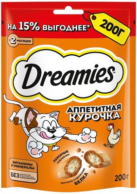 Лакомство для кош Dreamies с добавлением курицы 8*200г