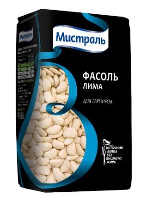 Фасоль Мистраль белая крупная Лима, 450 г