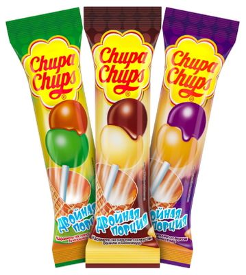 Карамель Chupa Chups Двойная Порция, 16,8г, 24шт