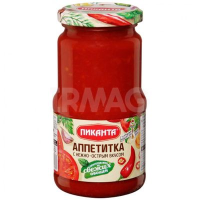 Пиканта Аппетитка с НЕЖНО-ОСТРЫМ вкусом 360гр.*6