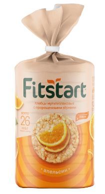 FITSTART Хлебцы мультизлаковые Апельсин 100гр.*12