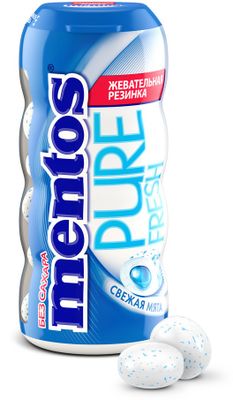Жевательная резинка Mentos Pure Fresh свежая мята 30г