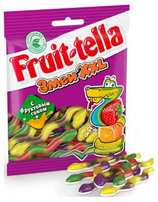 Мармелад жевательный Fruittella Змеи XXL,  70г