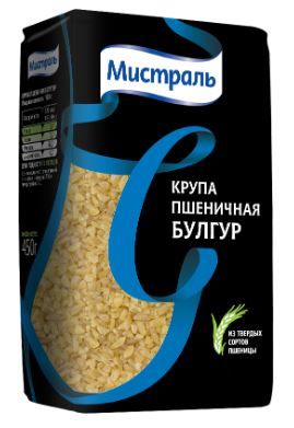 Крупа Мистраль пшеничная из твердых сортов пшеницы Булгур, 500 г