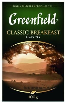 Чай Greenfield Classic Breakfast черный листовой 100г
