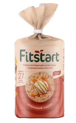 Хлебцы Fitstart рисовые Кленовый сироп, 100г