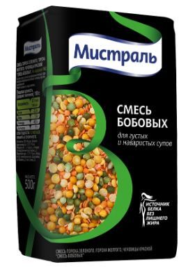 Смесь бобовых Мистраль для густых и наваристых супов, 500 г