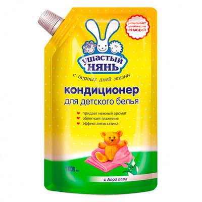 Кондиционер для белья УШАСТЫЙ НЯНЬ 1000мл С алое вера ДПак