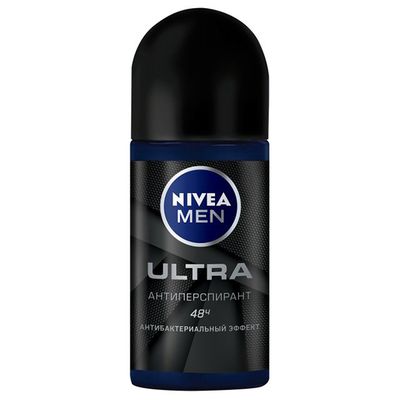 Дезодорант для тела NIVEA 50мл Антиперспирант ролик ULTRA муж*30