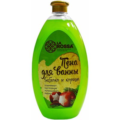 Пена для ванн увлажняющая ЛА РОССА 1 л Яблоко и корица
