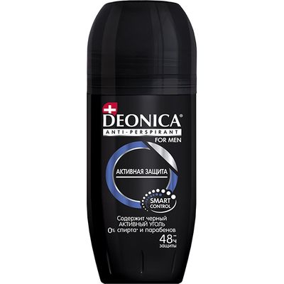 Дезодорант для тела DEONICA FOR MEN 50мл Антиперспирант Активная защита ролик