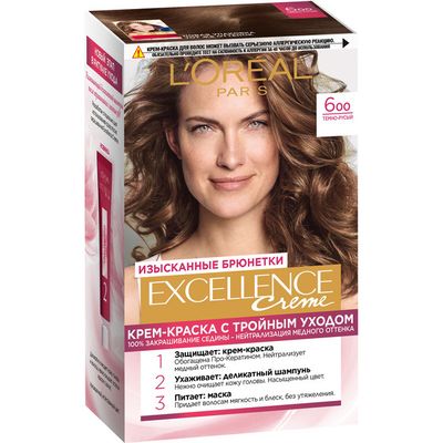 Краска для волос L'OREAL Excellence  600 Темно-русый