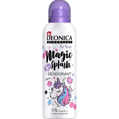 Дезодорант для тела DEONICA FOR TEENS 125мл детский Magic Splash 8+ спрей