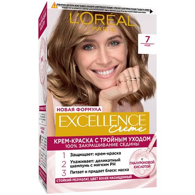 Краска для волос L'OREAL Excellence 270мл 7 Русый