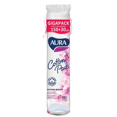 Ватные диски AURA BEAUTY 180шт КК/35