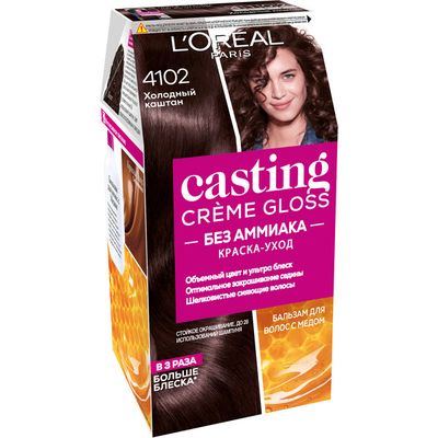 Краска для волос L'OREAL Casting Creme Gloss 4102 Хол.К