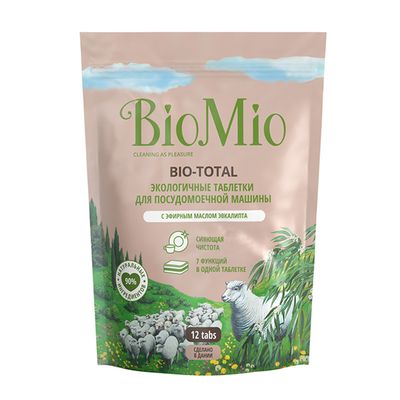 BIO MIO 12шт Bio-Total Эвкалипт, дой-пак