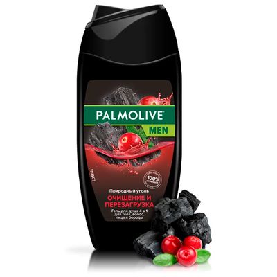 Гель для душа PALMOLIVE MEN 250мл Очищение и Перезагрузка 4 в 1