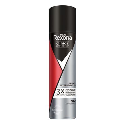 Дезодорант для тела REXONA/РЕКСОНА MEN КЛИНИКАЛ 150мл Защита и уверенность аэрозоль