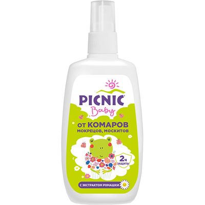 Средство от летающих PICNIC Baby 120мл спрей от комаров*12