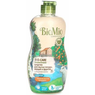 Средство для мытья BIO MIO Bio-Care 750мл посуды, овощей и фруктов с экстр. ХЛОПКА и иона серебра