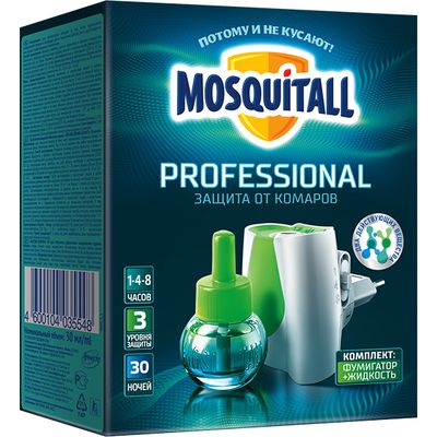 Средство от комаров, клещей и других летающих MOSQUITALL 30мл Комплект Профессиональная защита» от комаров TURBO*6