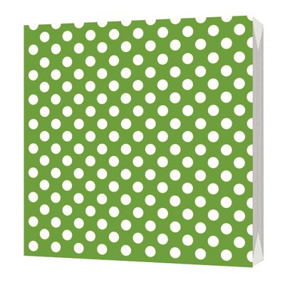 Салфетки бумажные BGREEN 3сл 20шт 33*33см Горох на зеленом