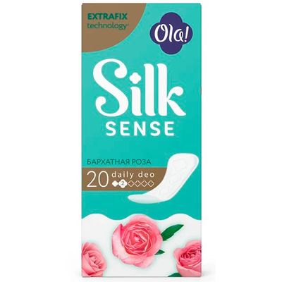 Ежедневные женские прокладки OLA! SILK SENSE Daily Deo 20шт Бархатная роза