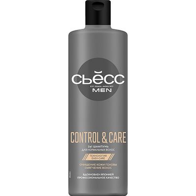 Шампунь для волос СЬĔСС MEN 450мл CONTROL&CARE 2в1