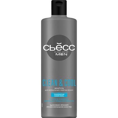 Шампунь для волос СЬĔСС MEN 450мл CLEAN&COOL
