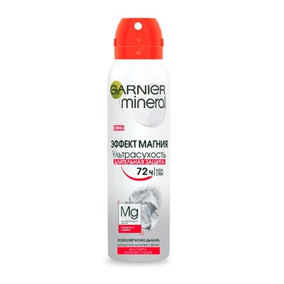 Дезодорант для тела GARNIER MEN 150мл спрей Эффект Магния