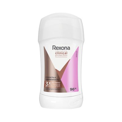 Дезодорант для тела REXONA/РЕКСОНА КЛИНИКАЛ 40мл женский Сухость и Уверенность стик