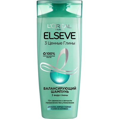 Шампунь для волос L'OREAL Elseve 400мл Глина*6