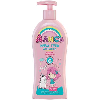Крем-гель для душа АЛИСА 350мл для детей нежное очищение*6