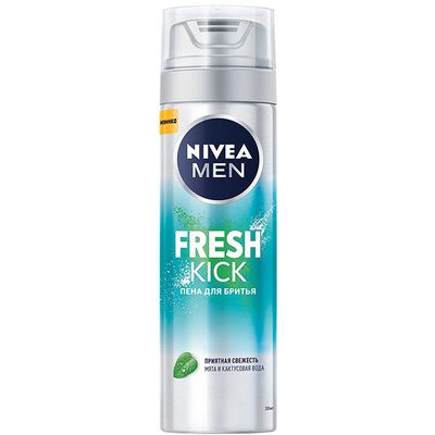 Пена для бритья NIVEA MEN FRESH KICK 200мл Приятная свежесть*12