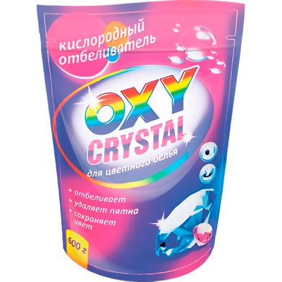 Отбеливатель Oxy crystal 600г Кислородный для цветного белья