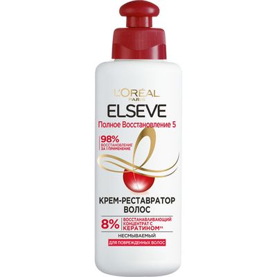 Специальное средство для волос L'OREAL Elseve 200мл Полное восстановление волос 5 крем
