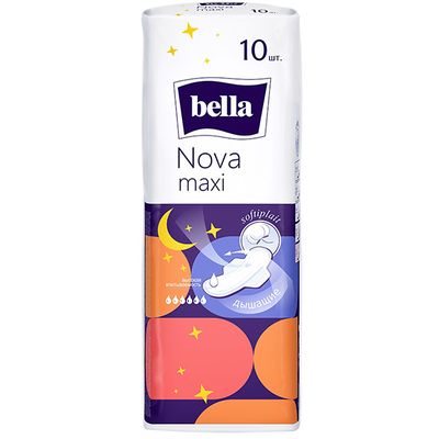 Прокладки впитывающие BELLA 10шт Nova Maxi (новый дизайн)