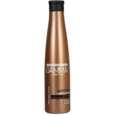 Шампунь для волос GAMMA Perfect Hair 350мл с термозащитой для сухих и поврежденных волос*6
