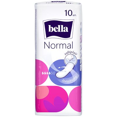 Прокладки впитывающие BELLA 10шт Normal (новый дизайн)