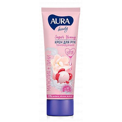 Крем для рук AURA BEAUTY 75мл Тонизирующий, туба КК/24