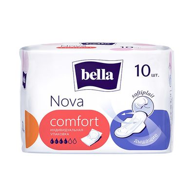 Прокладки впитывающие BELLA 10шт Nova Comfort (новый дизайн)