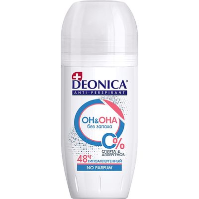 Дезодорант для тела DEONICA 50мл FOR MEN&WOMEN Антиперспирант ОН&ОНА ролик