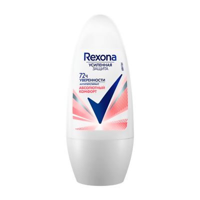 Дезодорант-антиперспирант для тела REXONA/РЕКСОНА 50мл шариковый Абсолютный комфорт