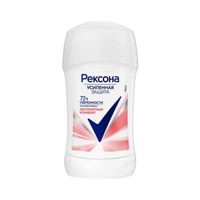 Дезодорант-антиперспирант для тела REXONA/РЕКСОНА 40мл Абсолютный комфорт стик